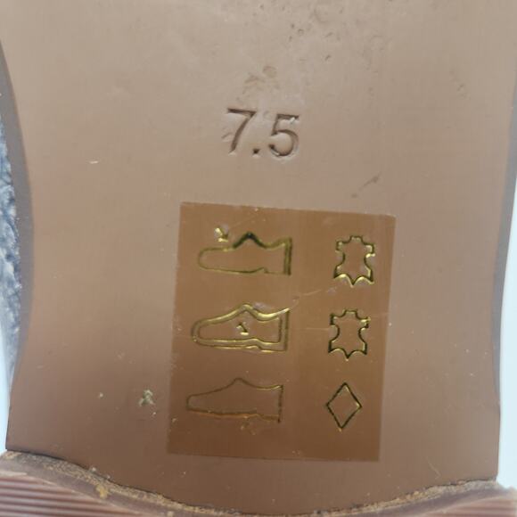 Madewell The Alex Loafers Snake Embossed Leather Size 7.5 Stone Multi Flats - Picture 11 of 11